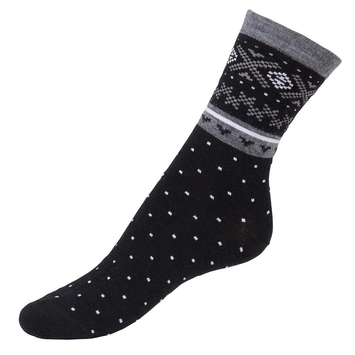 Tynne ullsokker med mønster 